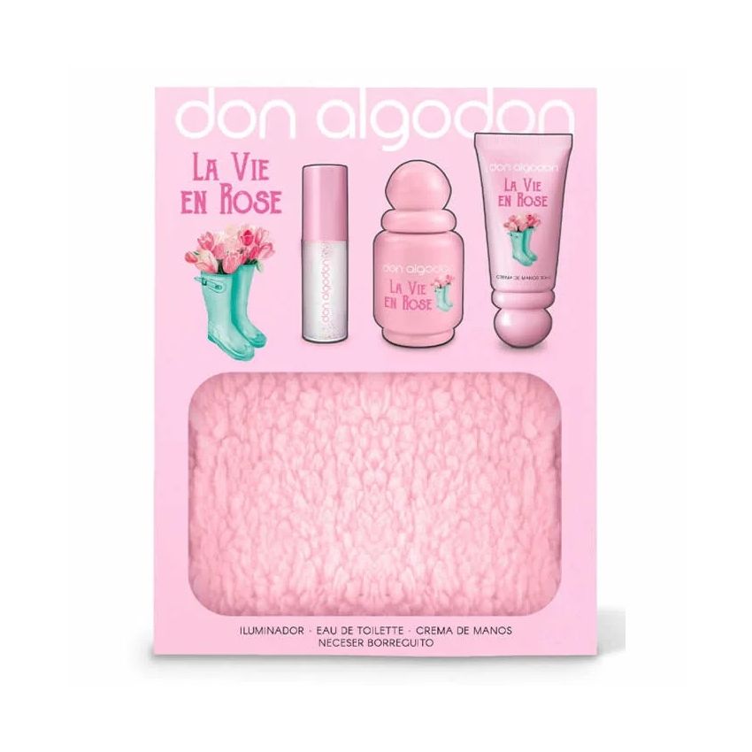 Don Algodon La Vie En Rose Eau De Toilette Spray 30Ml Coffret 4 Produits