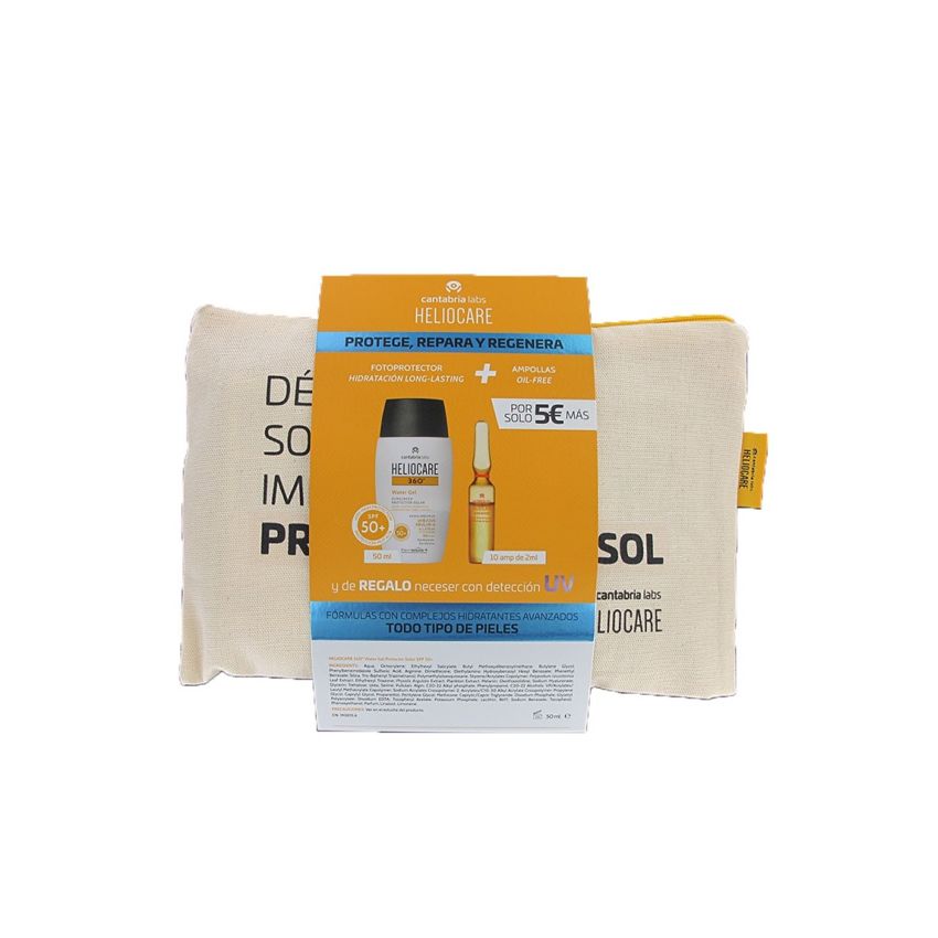 Heliocare 360 Water Gel Spf50+ 50Ml + Endocare Radiance C Oil-Free 10 Ampoules Set 3 Pieces