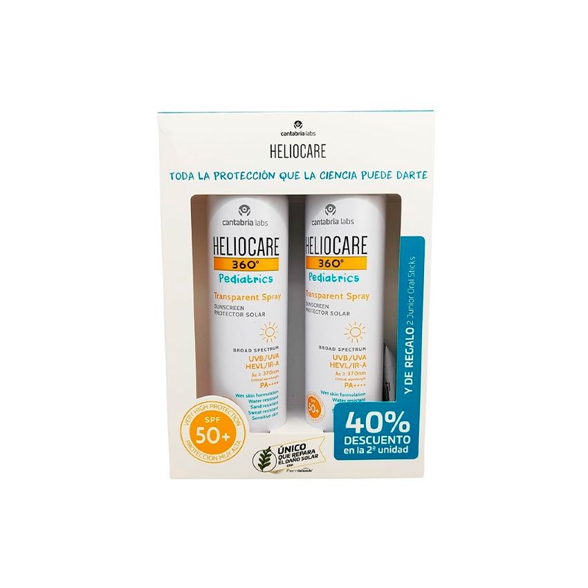 Heliocare Pediatrics 360º Spray 2X200Ml Set 3 Pièces