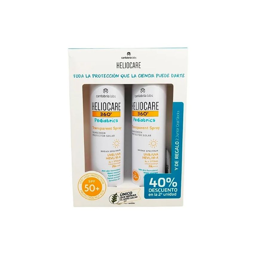 Heliocare Pediatrics 360º Spray 2X200Ml Set 3 Pièces
