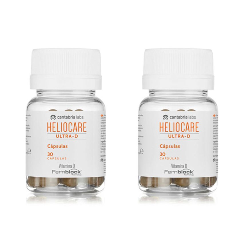 Heliocare Ultra D Photoprotection De L'Intérieur Avec Duo De Vitamine D - 2 X 30 Cápsulas