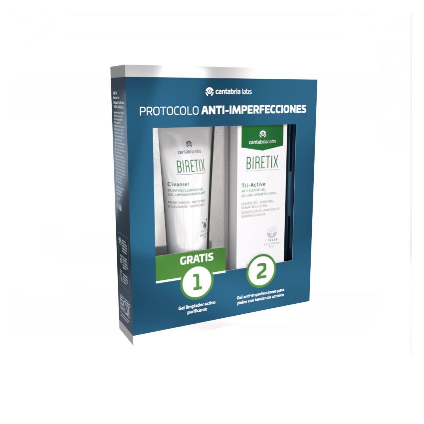 Biretix Tri-Active Protocole Anti-Imperfections 50Ml Coffret 2 Pièces