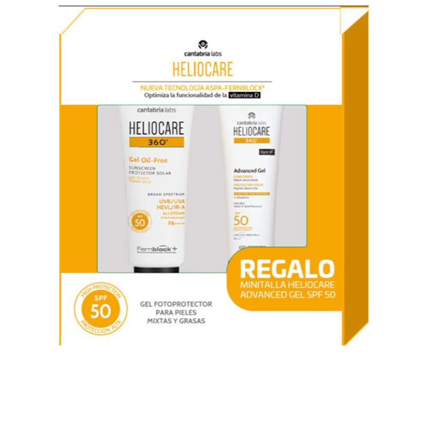 Heliocare 360º Gel Sans Huile Spf50 Etui - 2 U