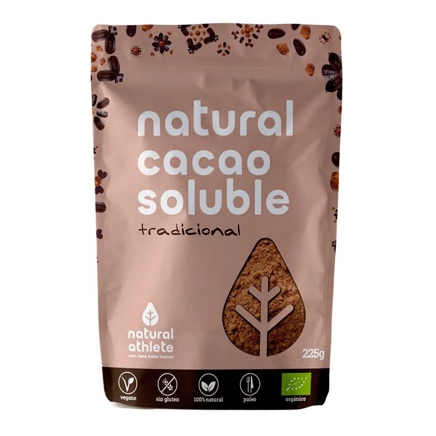Natural Athlete Cacao Soluble En Polvo Bio 225G