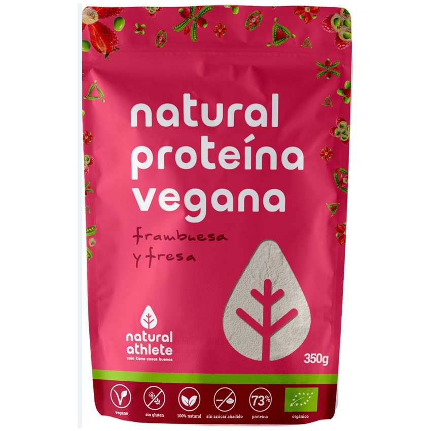 Natural Athlete Proteina Vegana Fresa Y Frambuesa Bio 350G
