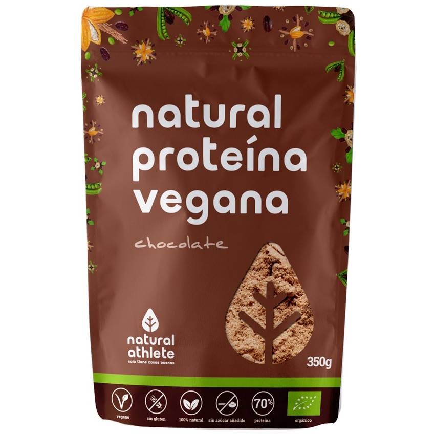 Natural Athlete Proteina Vegana Chocolate Bio 350G