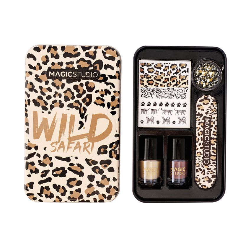 Wild Safari Savage Nail Art Coffret - 6 U