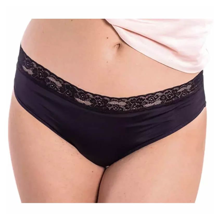 Enna Menstrual Panty Classic Black Moderate Flow T- Xxs-M