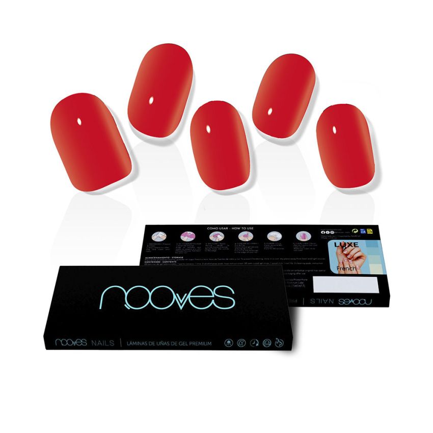 Gel Nail Film Rouge Cramoisi Premium Luxe Solide #Rouge - 20 U