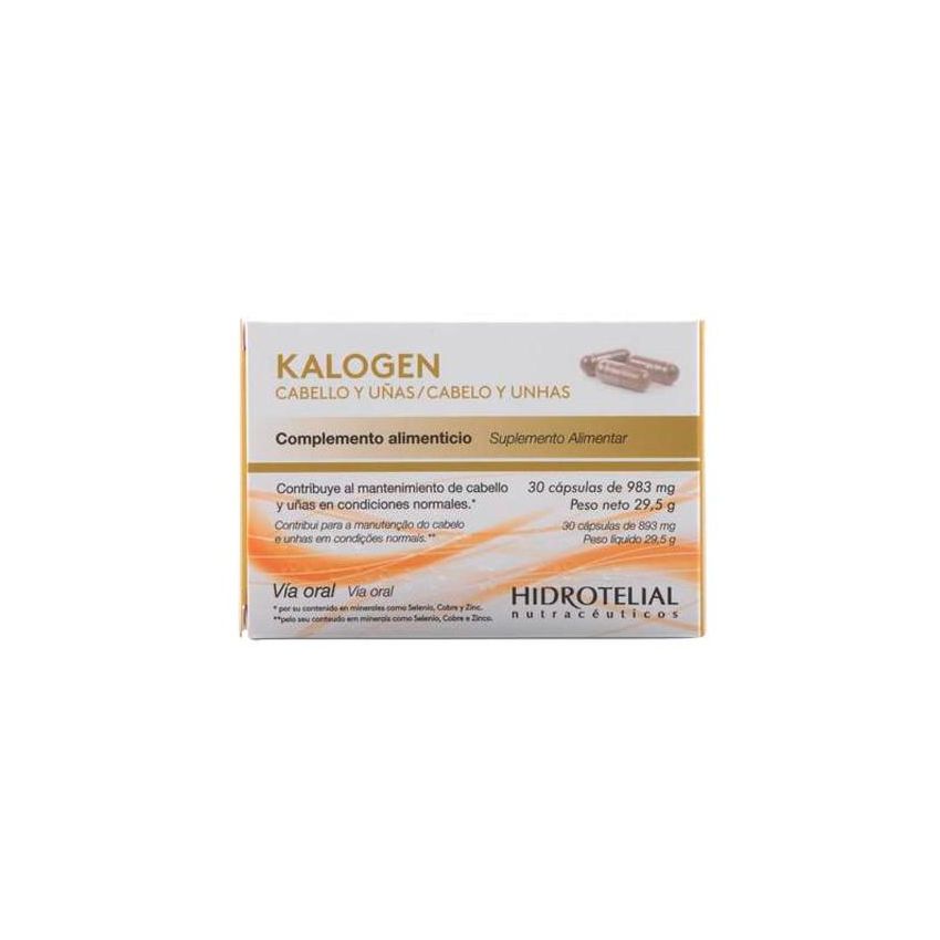 Hidrotelial Kalogen Cabello Y Uñas 30 Capsulas