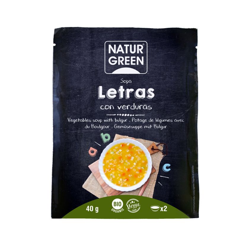 Naturgreen Sopa Letras Verduras 40G