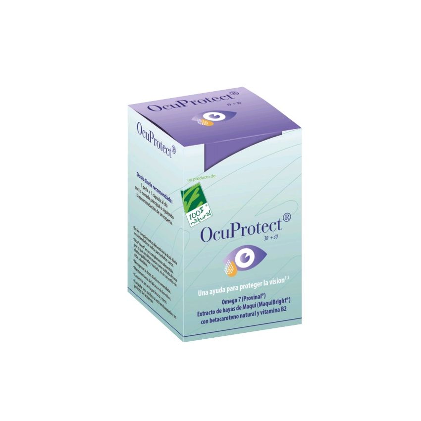 100%Natura 100 Natura 100 Natura 100 Natura Ocuprotect 30 Perlas 30 Capsulas Vegetales