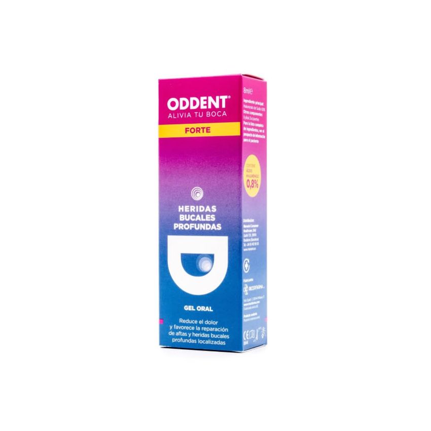 Oddent Forte Oral Gel Blessures Profondes Bouche 8Ml