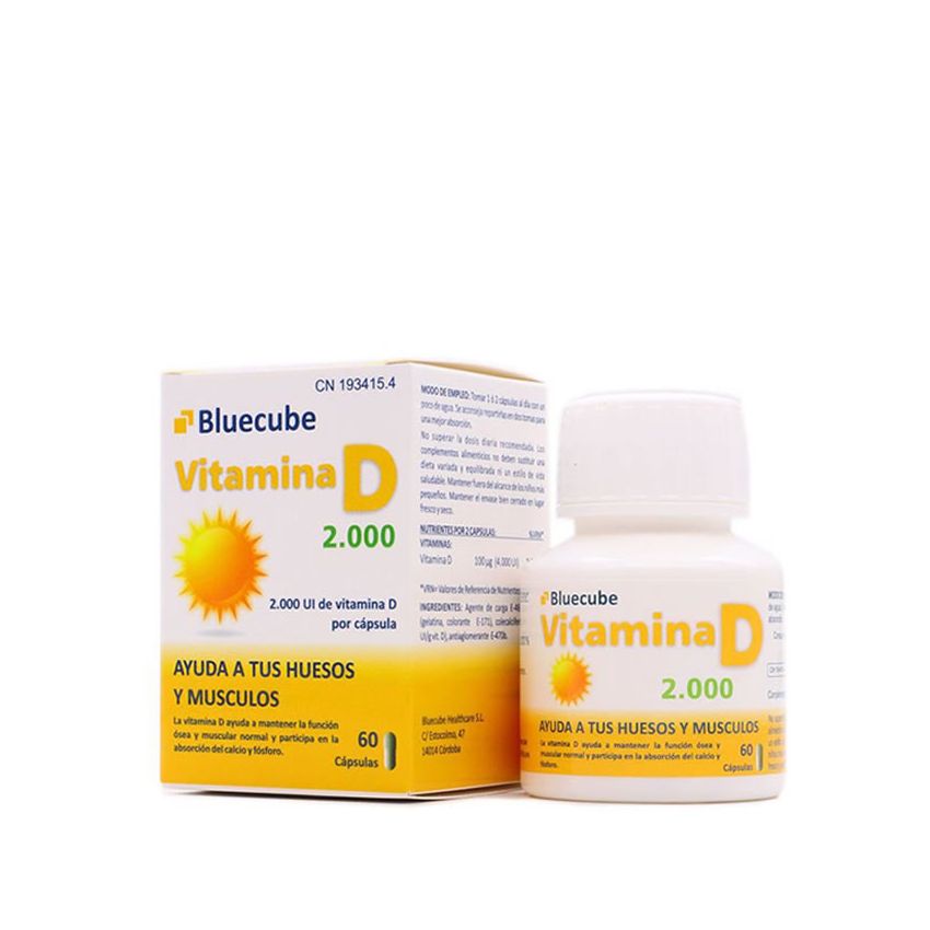 Bluecube Vitamine D 2000 60 Capsules