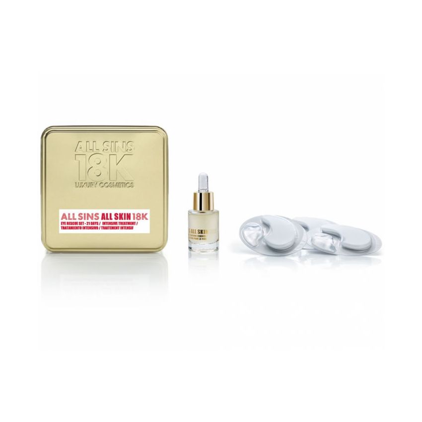 All Sins 18K All Skin Eye Rescue 21 Days Intensive Treatment Coffret 2 Produits