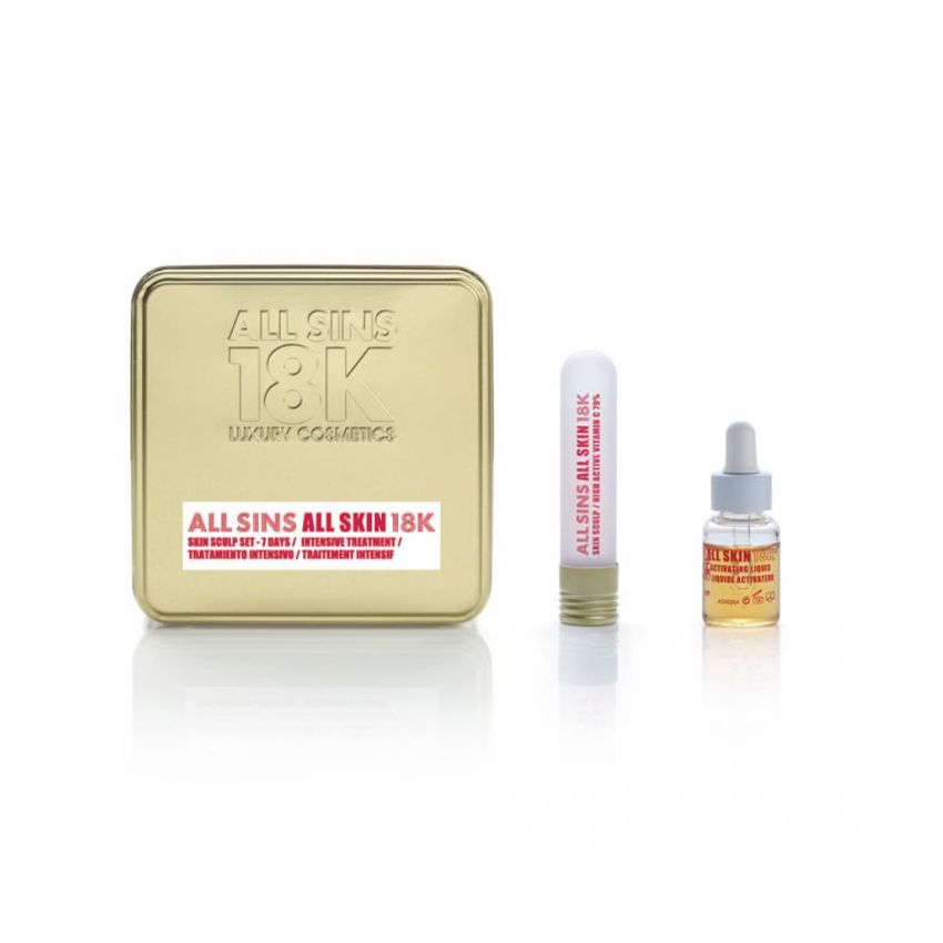 All Sins 18K All Skin Sculp 7 Days Intensive Treatment Coffret 2 Produits