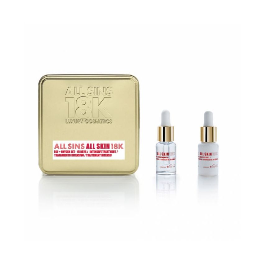 All Sins 18K All Skin Efg Oxygen 15 Days Intensive Treatment Coffret 2 Produits