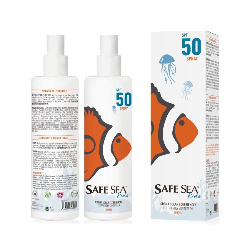 Safe Sea Crème Solaire Pour Enfants Spf50 200Ml