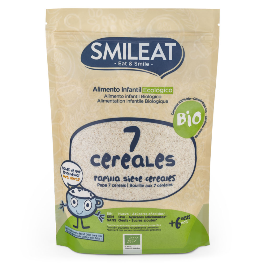 Smileat Papilla 7 Cereales Bio 200G