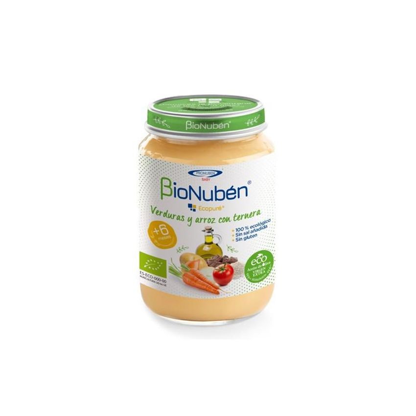 Bionubén Ecopure  Légumes Riz Veau 250G