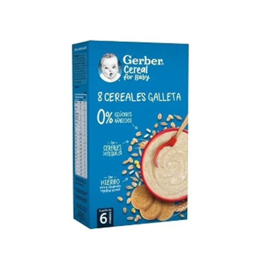 Gerber 8 Céréales Avec Biscuit 500G