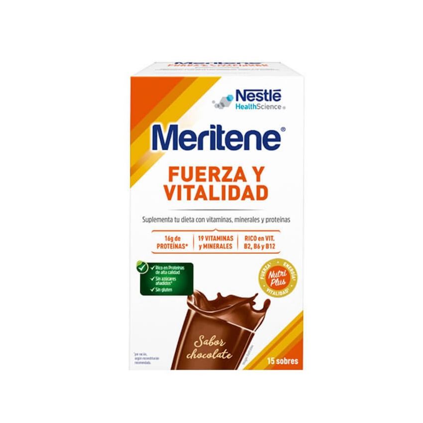 Meritene Force Et Vitalité Saveur Chocolat 15X30G