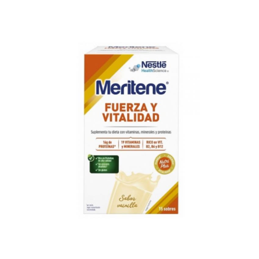Meritene Force Et Vitalité Saveur Vanille 15X30G