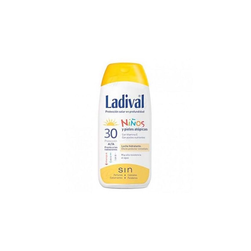 Protector Solar Para Niños Fps30 Leche 200Ml Ladival