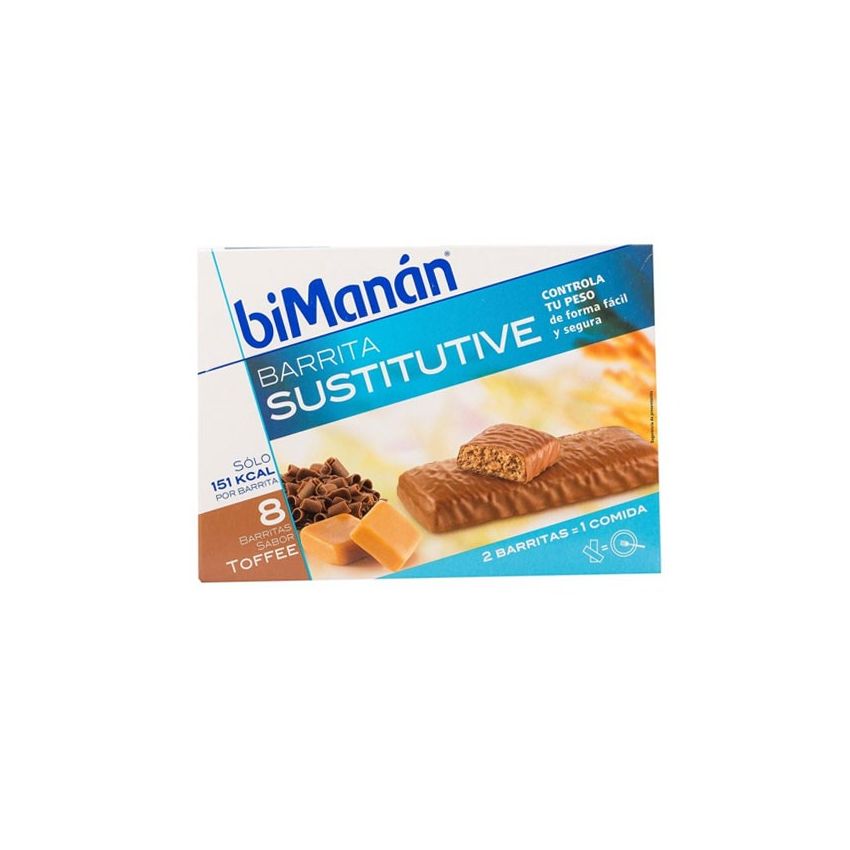 Bimanán Bimanan Sustitutive Barres Toffee 8 Unités
