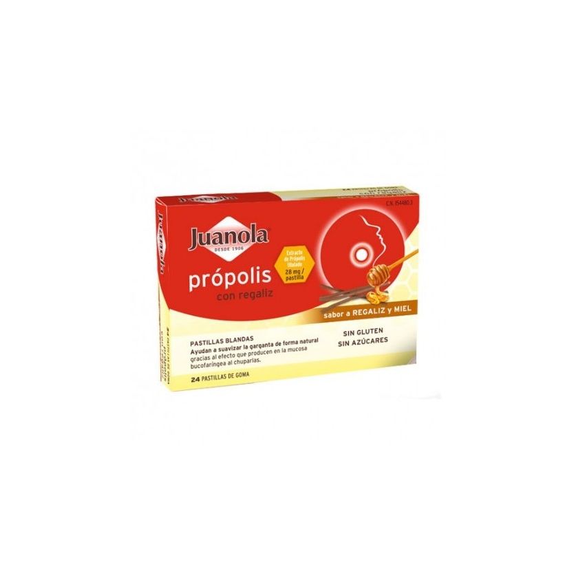 Juanola Propolis Et Réglisse Soft Tabs 24 Unités