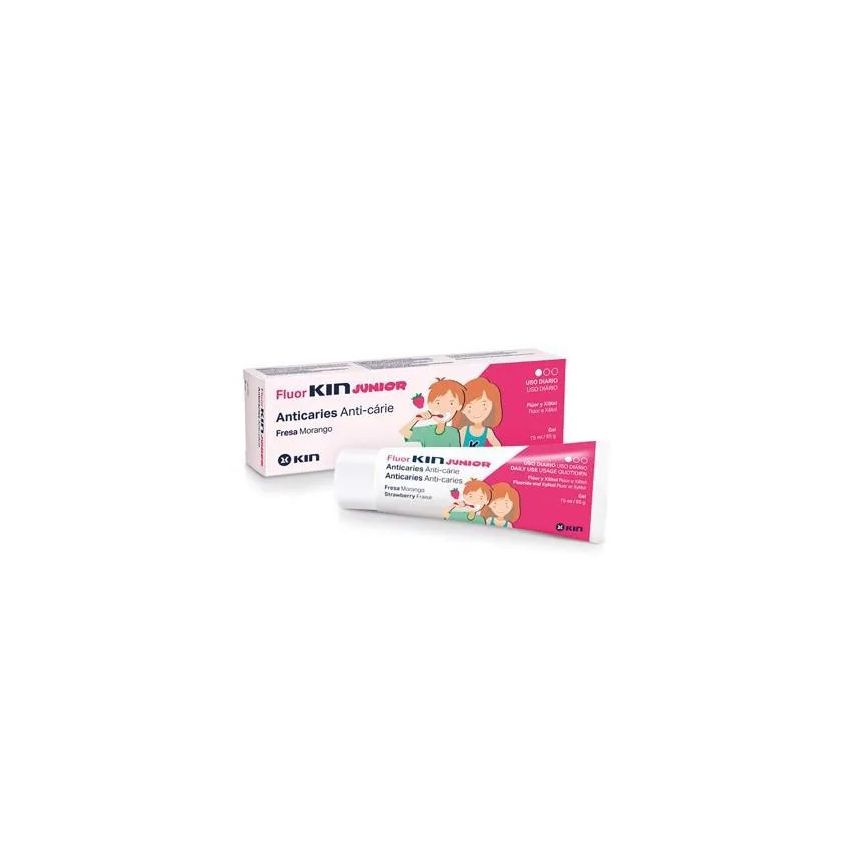 Fluor-Kin Junior Dentifrice Junior Arôme Fraise 75Ml