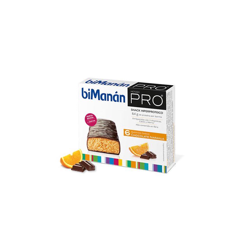 Bimanán Befit Bars Chocolate And Orange 6 Pieces