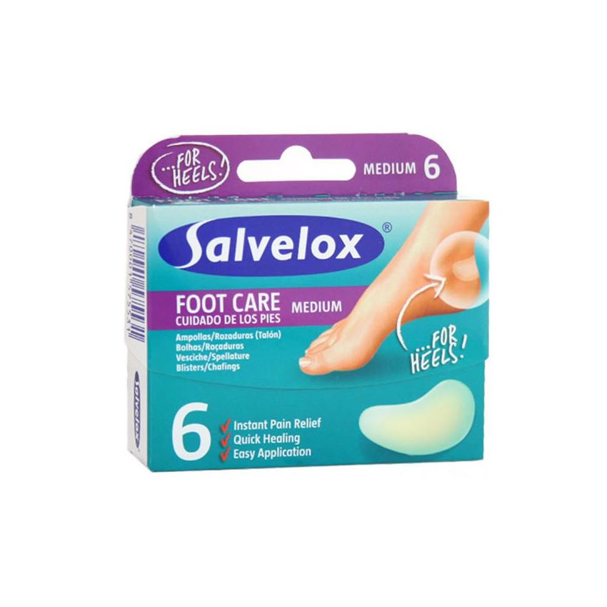 Salvelox Emplâtres Hydrocolloïdes Moyens 6 Unités 40×61 Mm