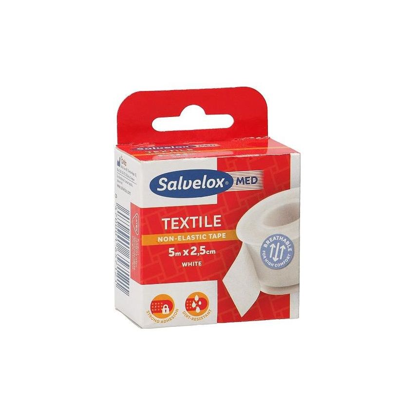 Salvelox Ruban Textile Blanc 5Mx2