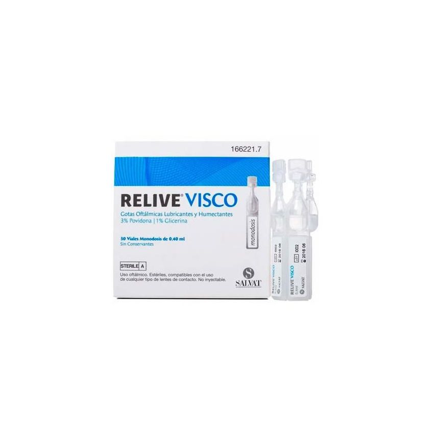 Relec Relive Gouttes Oculaires Visco-Stériles 30 Monodose