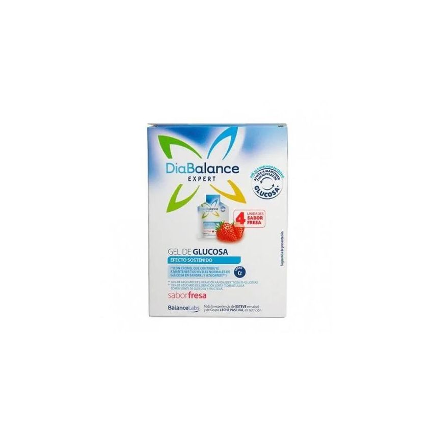Diabalance Expert Gel De Glucose À Effet Durable Fraise 4 Sachets
