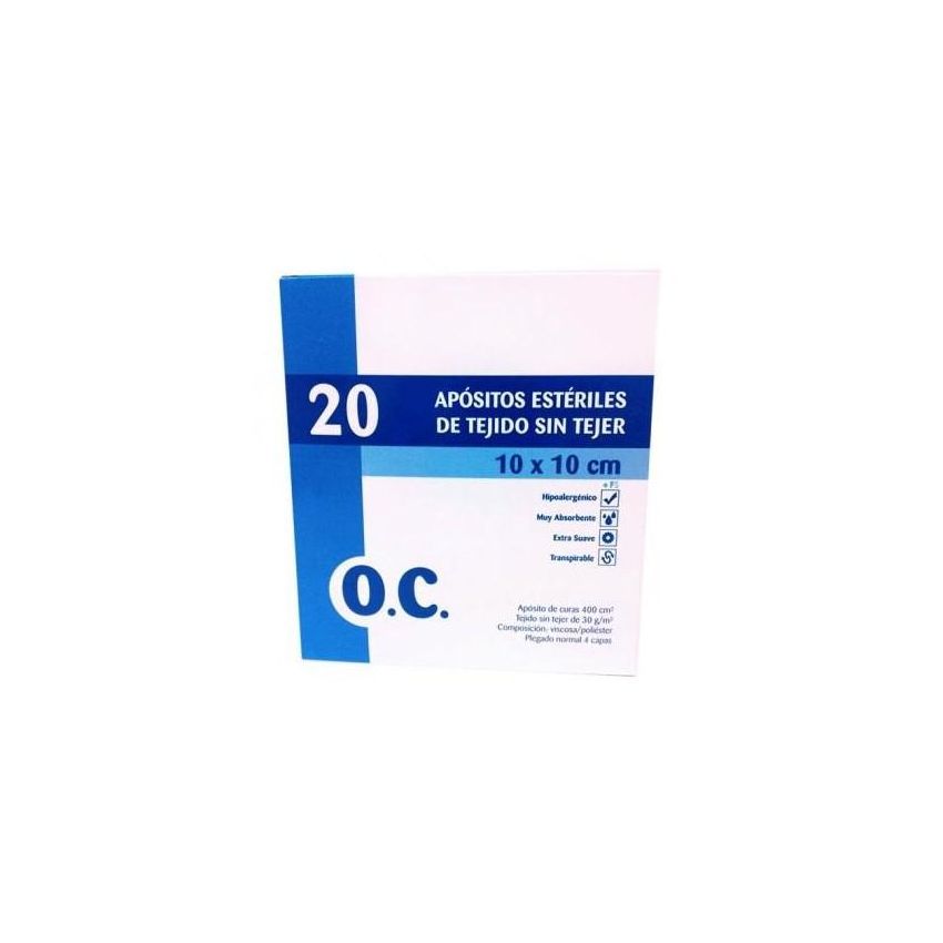 Tissu Non Tissé Compressé Stérile O.C 20Cmx20Cm 20Uds 20Uds