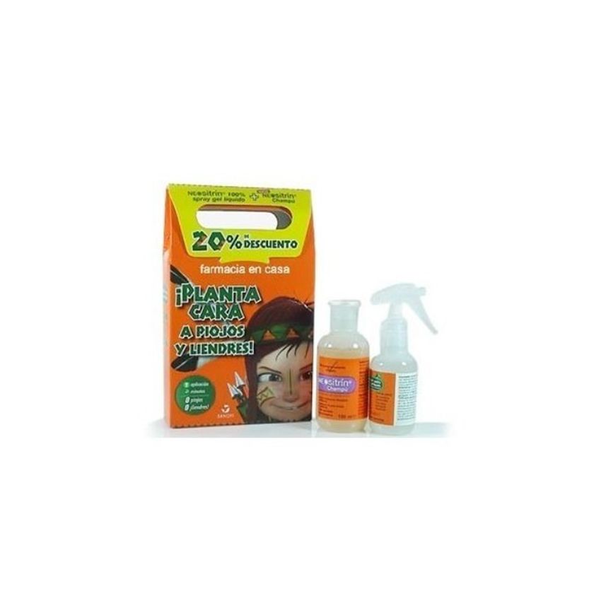 Neositrin Anti-Lice Spray Gel 60Ml + Shampoo 100Ml Set Of 3 Pieces