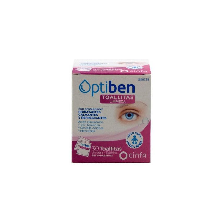Optiben Toallitas Oculares 30Uds