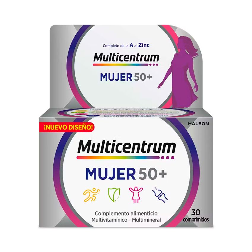 Multicentrum Femme 50+ 30 Comprimés