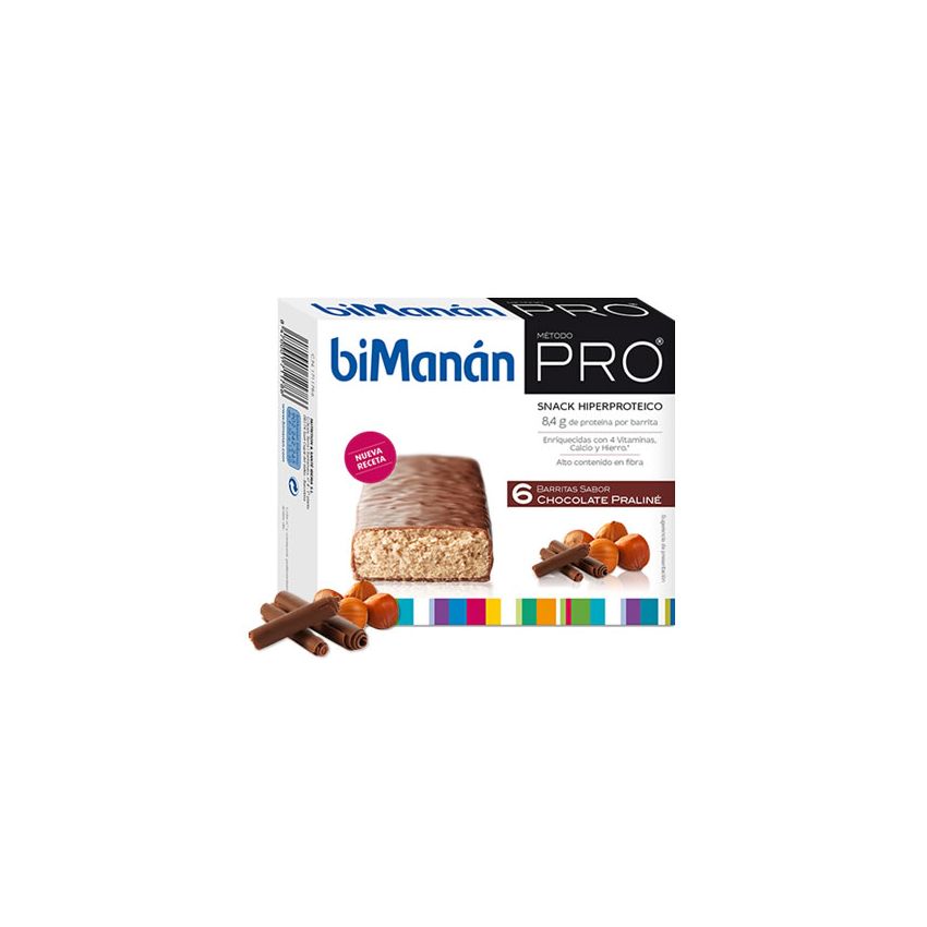 Bimanán Pro Praline Chocolate Bars 6 Pièces