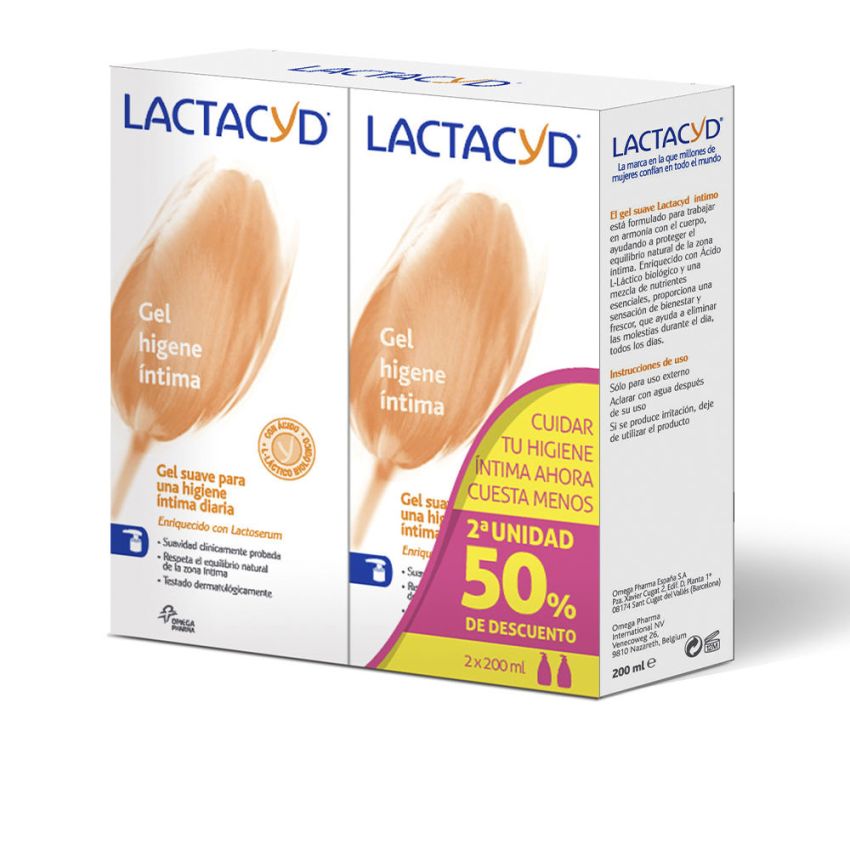 Lot De Gel Intime Lactacyd - 2 X 200 Ml
