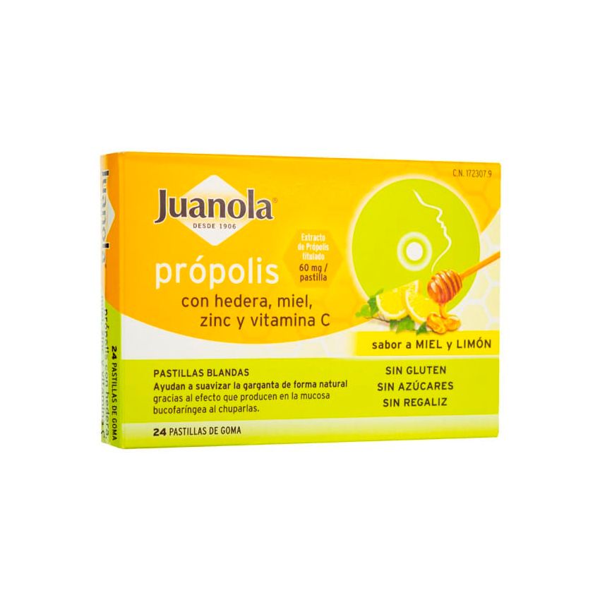 Juanola Hedera Propolis, Miel, Zinc Et Vitamine C 24U