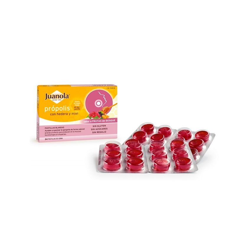 Juanola Propolis Hedera Et Miel 24 Comprimés Gommés