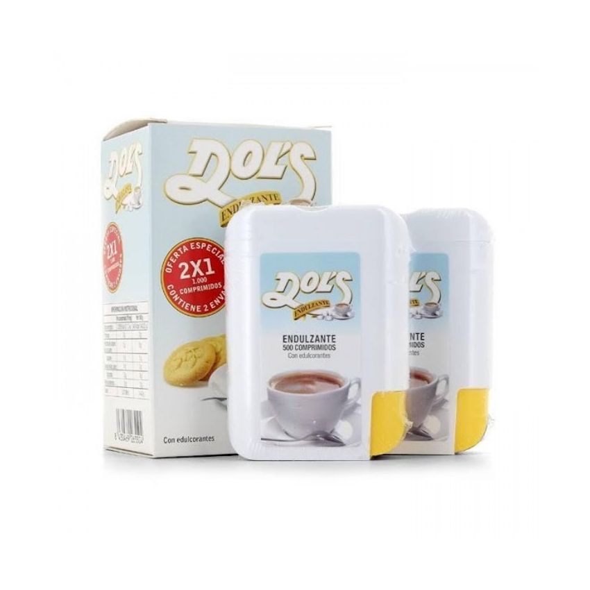 Dols Sweetener Duplo 500 + 500 Comprimés