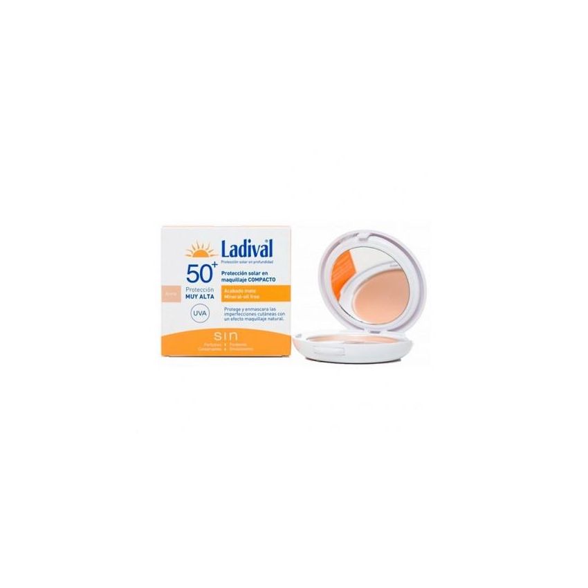 Protector Solar Con Maquillaje Compacto Arena Fps50 10G Ladival