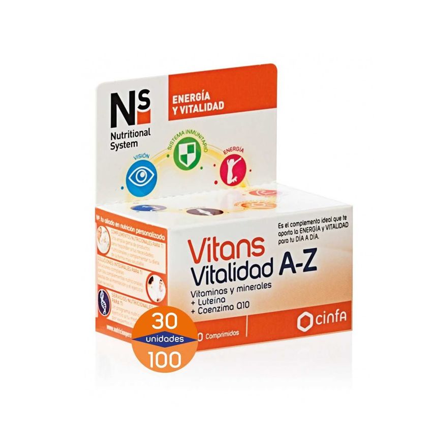 Ns Vitans Vitalité A-Z 30 Comprimés