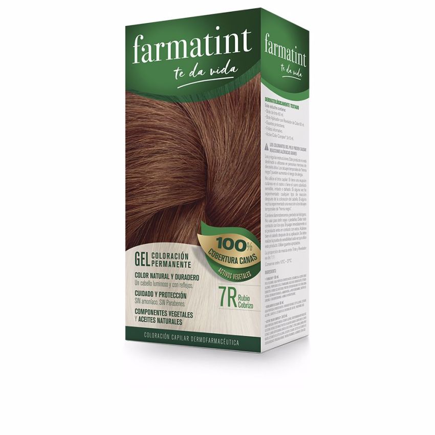 Farmatint Gel Coloration Permanente - 7R-Blond Cuivré