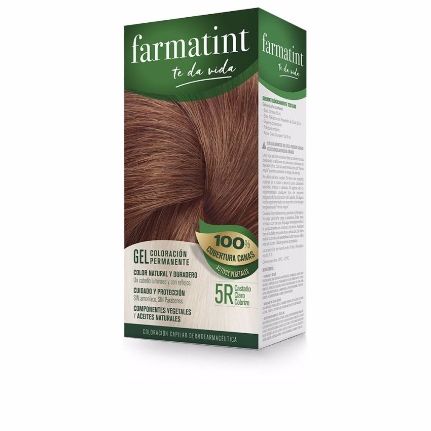 Farmatint Gel Coloration Permanente - 5R-Brun Cuivré Clair