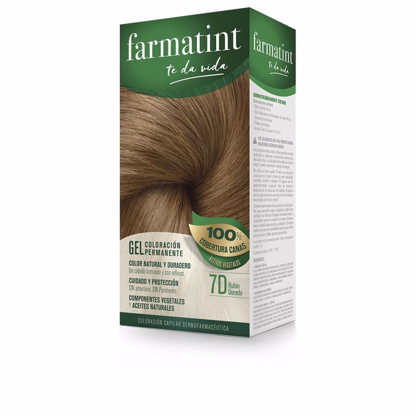Farmatint Gel Coloration Permanente - 7D-Blond Doré